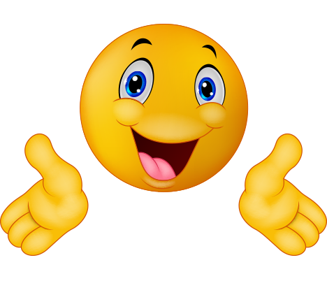 İki elini yana açmış png mutlu emoji resmi