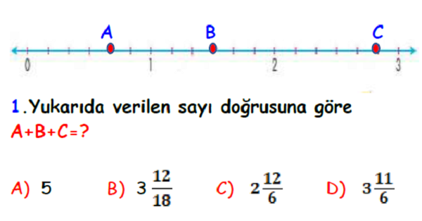 4.Sınıf Matematik Kesirler Yaprak Test-13