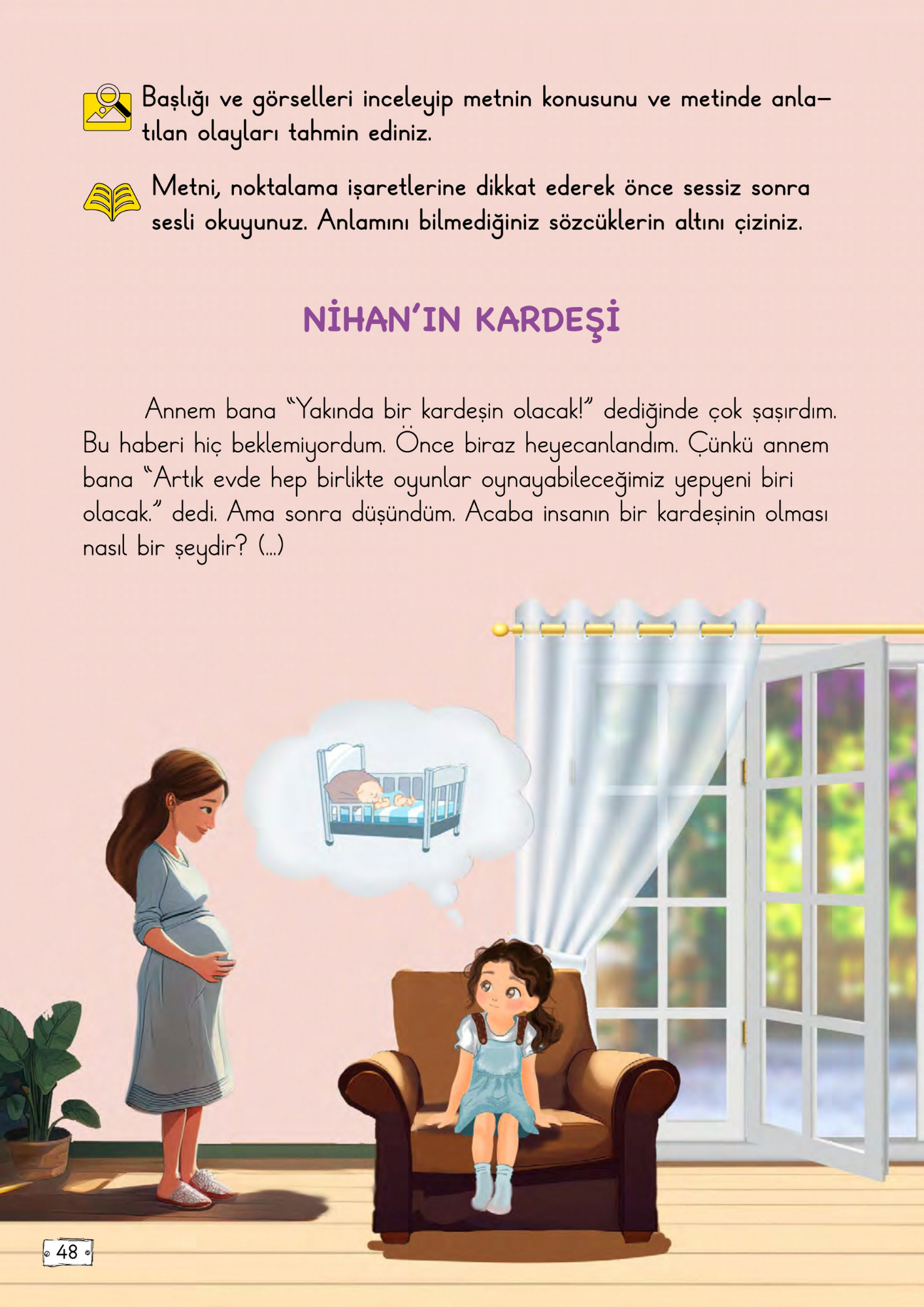 2. Sınıf Türkçe Meb Yayınları Nihan'ın Kardeşi Metni Etkinlik Cevapları