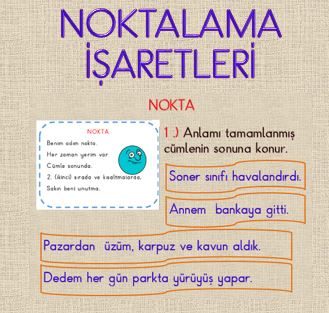 2. Sınıf Türkçe Noktalama İşaretleri  1 Powerpoint Sunumu