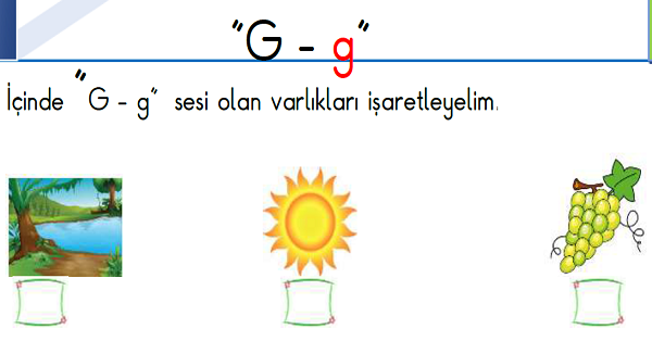 1.Sınıf İlk Okuma Yazma G-g Sesi Fasikülü (31 Sayfa)