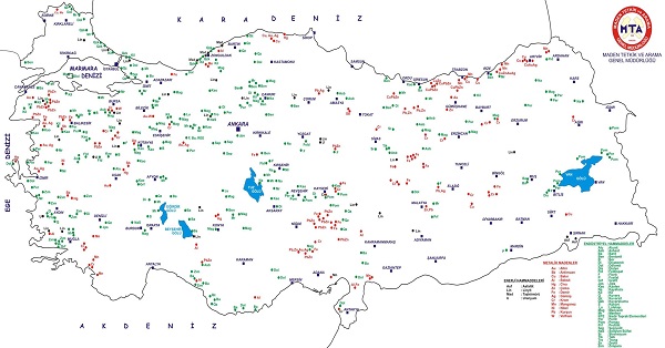 Türkiye Maden Yatakları Haritası