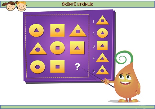 Sırada hangi geometrik şekil var? Eğlenceli matematik etkinliği