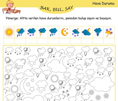 Bak, Bul, Say Etkinliği - Hava Durumu