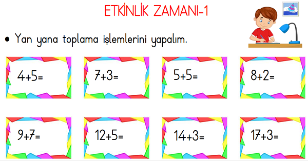 1.Sınıf Matematik Toplama İşlemi Etkinliği