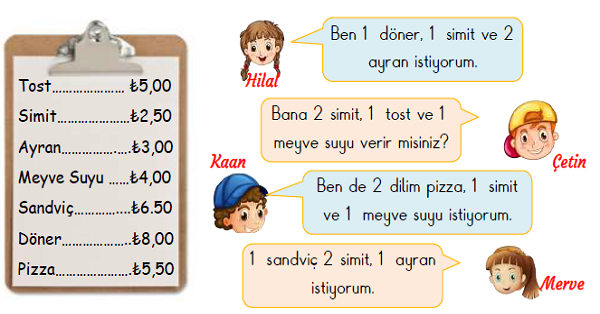 3.Sınıf Matematik Paralarımız Yeni Nesil Sorular-1