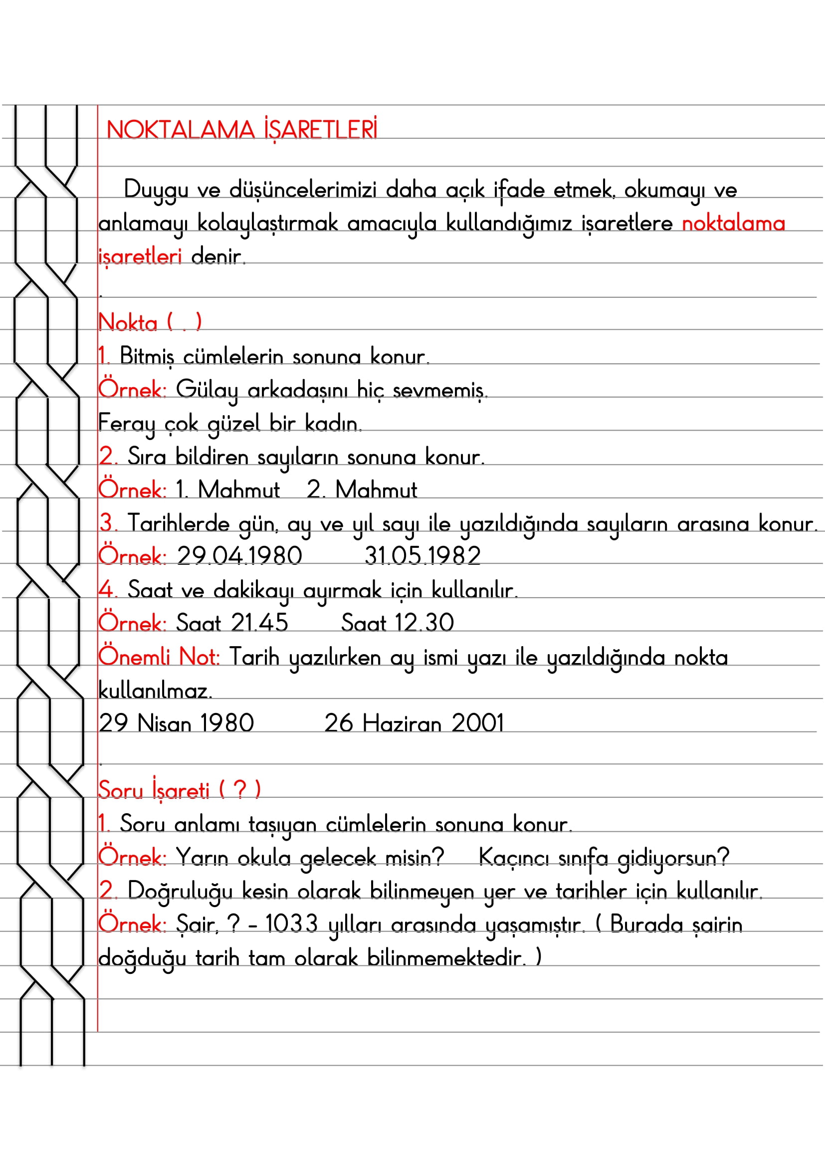 2.Sınıf - Türkçe Noktalama İşaretleri ( Nokta ve Soru İşareti ) Konu Anlatımı