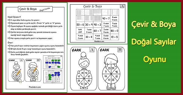 Çevir & Boya - Doğal Sayılar Oyunu
