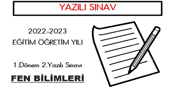 4.Sınıf Fen Bilimleri 1.Dönem 2.Yazılı Sınavı