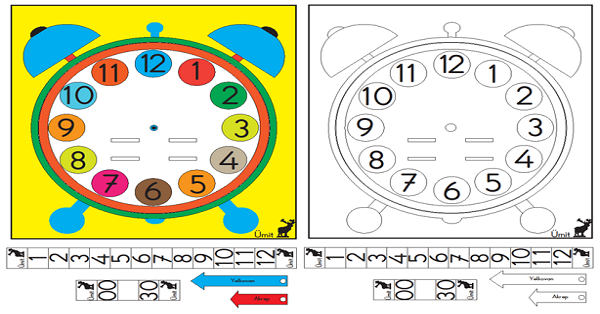 Saat Öğretimi ve Boyama Çalışması