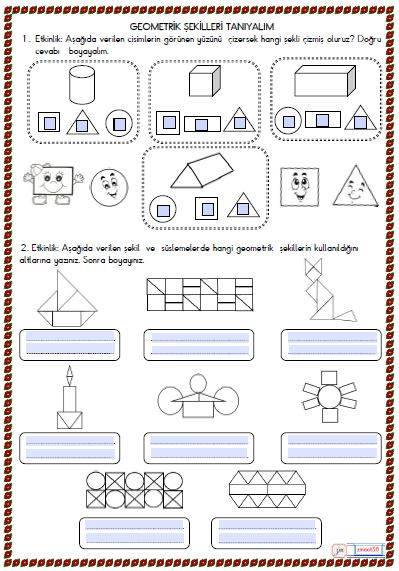 2.Sınıf Matematik Geometirk Şekiller 4