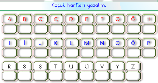 1.Sınıf Türkçe Alfabe Etkinliği-1