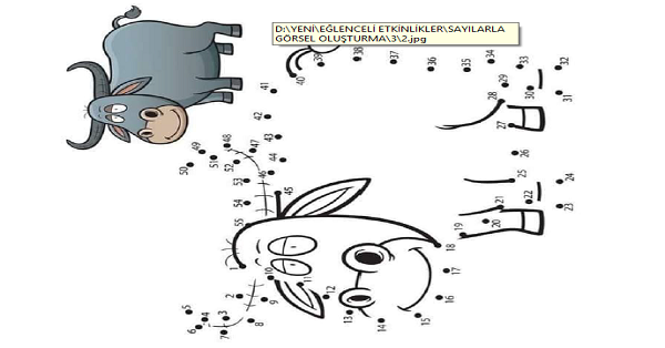 Nokta Birleştirme Etkinliği (Sevimli Boğa)