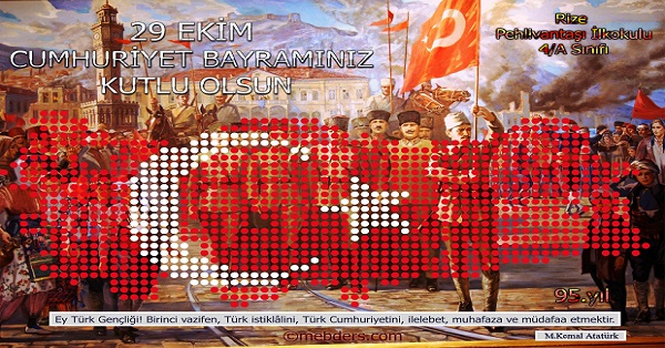 95.Yıl Cumhuriyet Panosu 50x70cm Poster