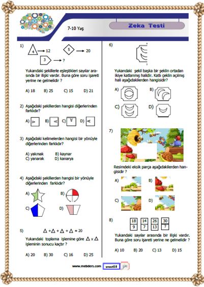 Zeka Testi 10