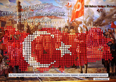 95.Yıl Cumhuriyet Panosu 50x70cm Poster 36