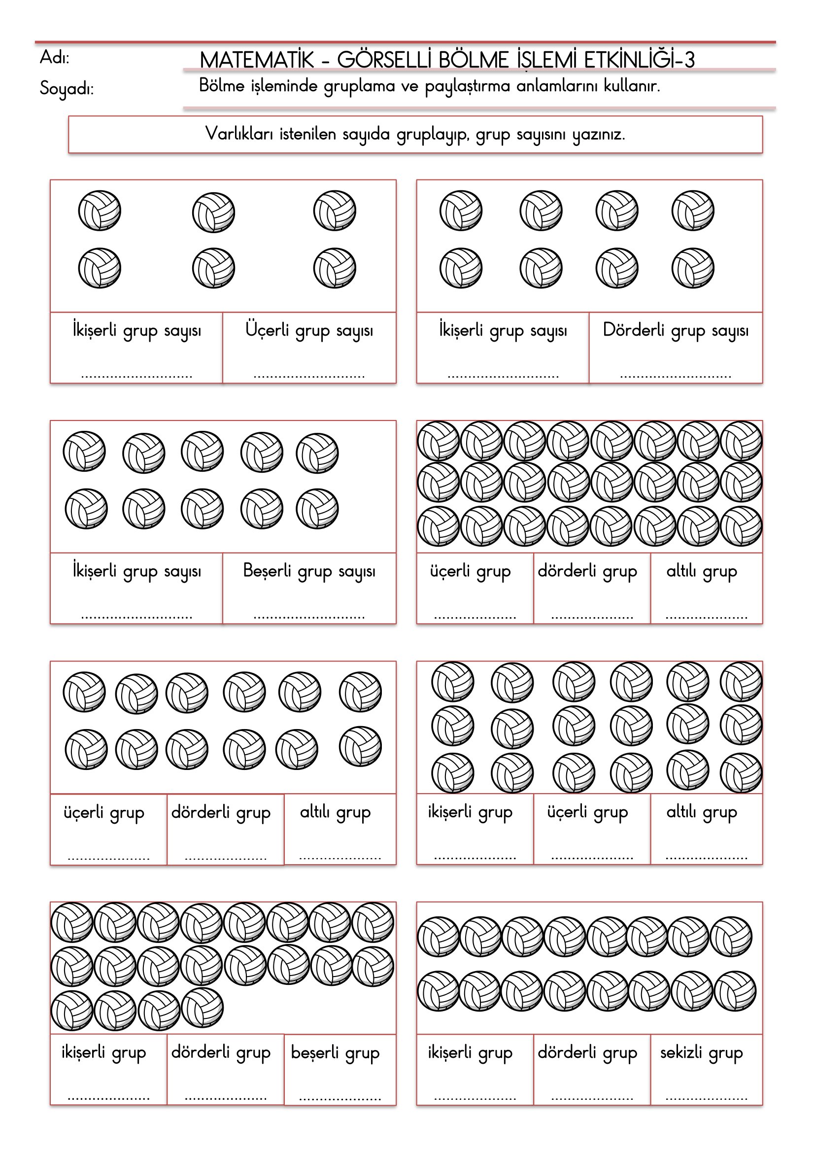 2.Sınıf - Matematik - Bölmeye Giriş Etkinliği-5
