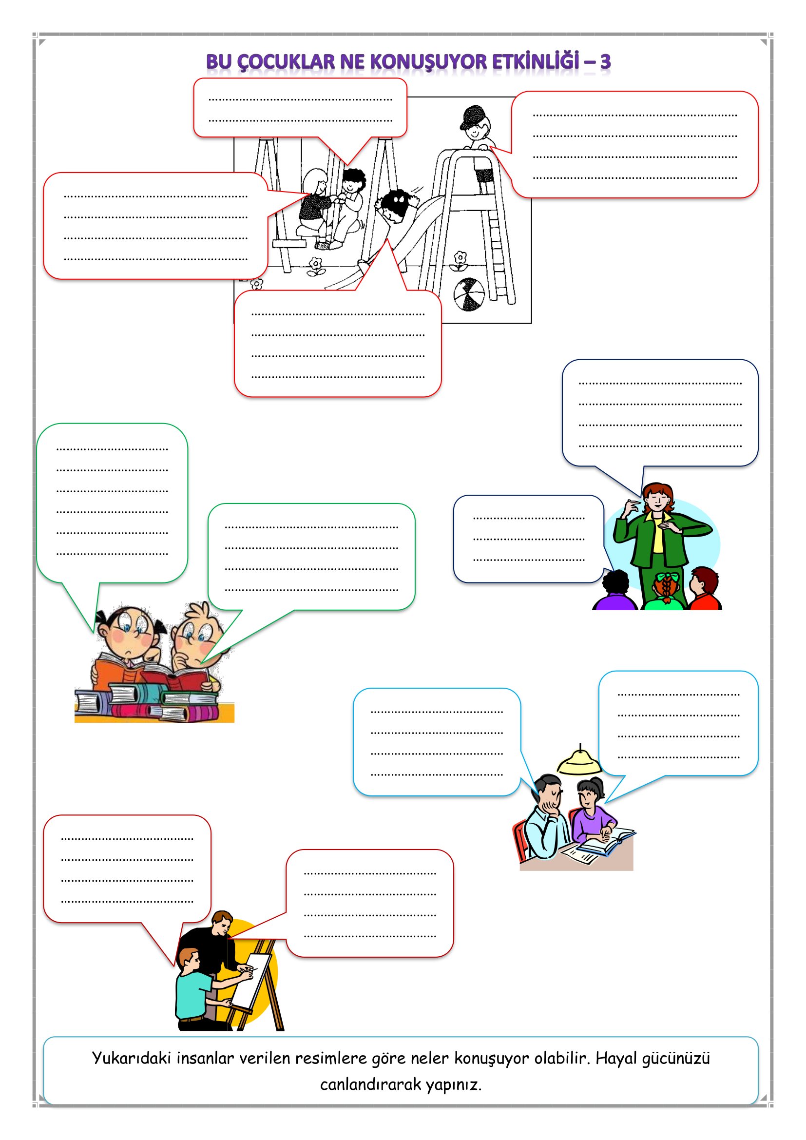 1.Sınıf - Türkçe-Bu Çocuklar Ne Düşünüyor Etkinliği-3