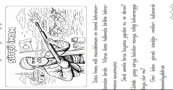 1. Sınıf Türkçe Oku - Anla - Boya -35 (Sütçü İmam)