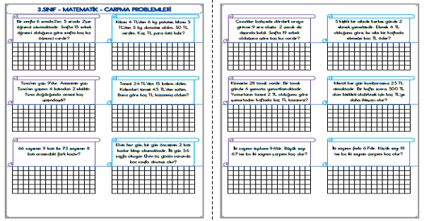 3.Sınıf - Matematik Çarpma İşlemi Problemleri-22