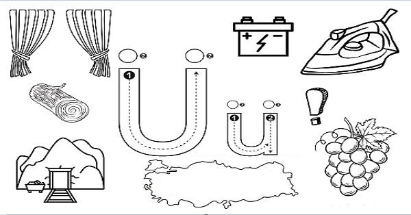 1.Sınıf İlk Okuma Yazma (Ü-ü Sesi) Görselleri-Renksiz