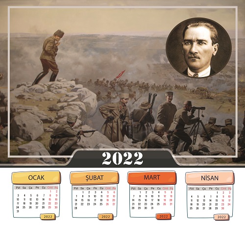 2022 - Atatürk Temalı Takvim