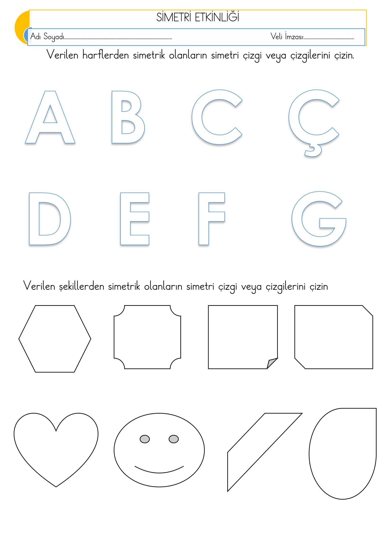 2.Sınıf - Matematik Simetri Etkinliği-4