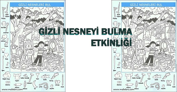 Gizli nesneyi bulma etkinliği 17