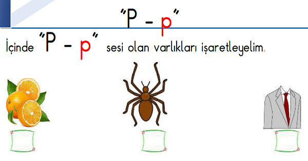 1.Sınıf İlk Okuma Yazma (P-p Sesi) Fasikülü