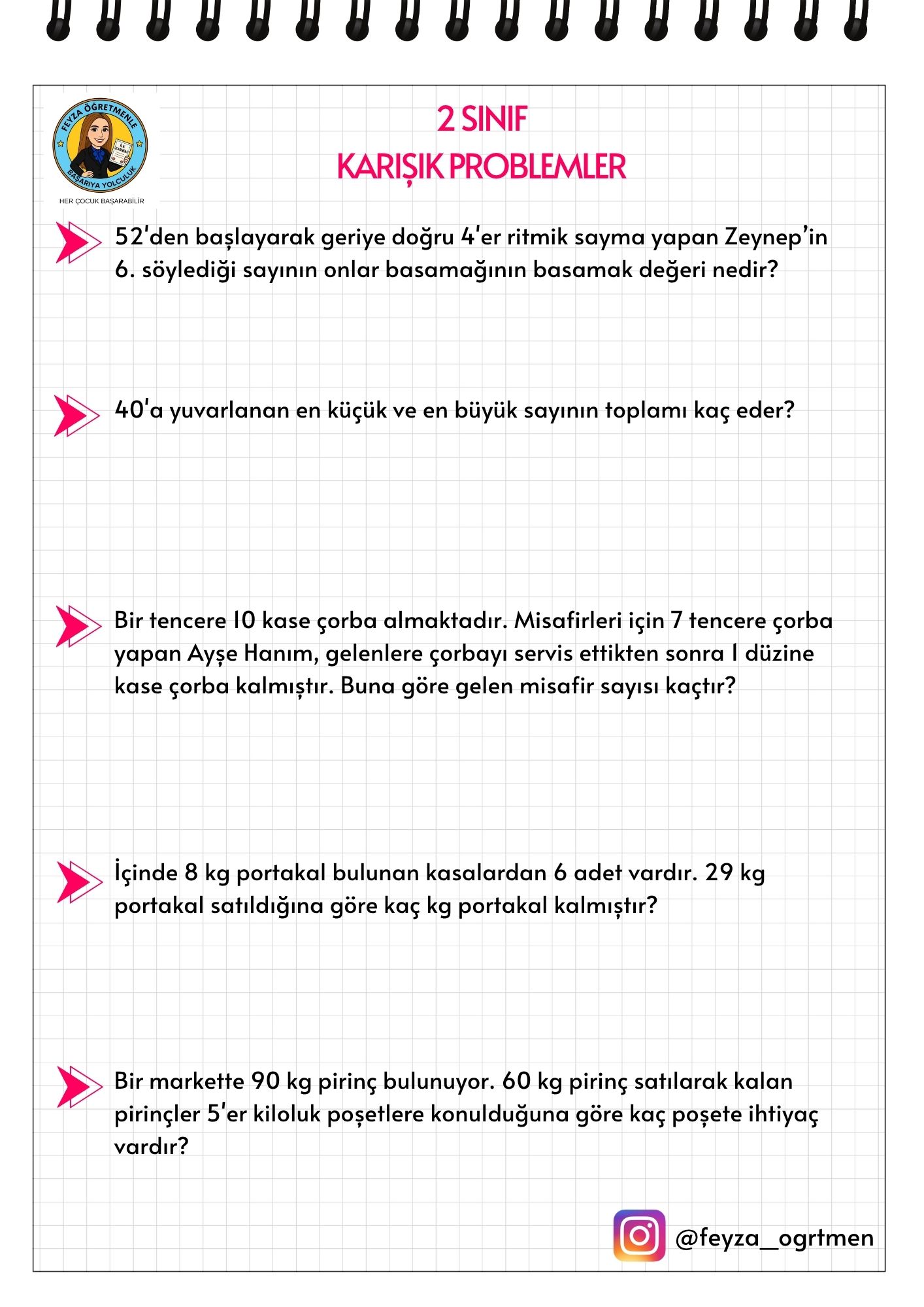 2. SINIF KARMA PROBLEMLER
