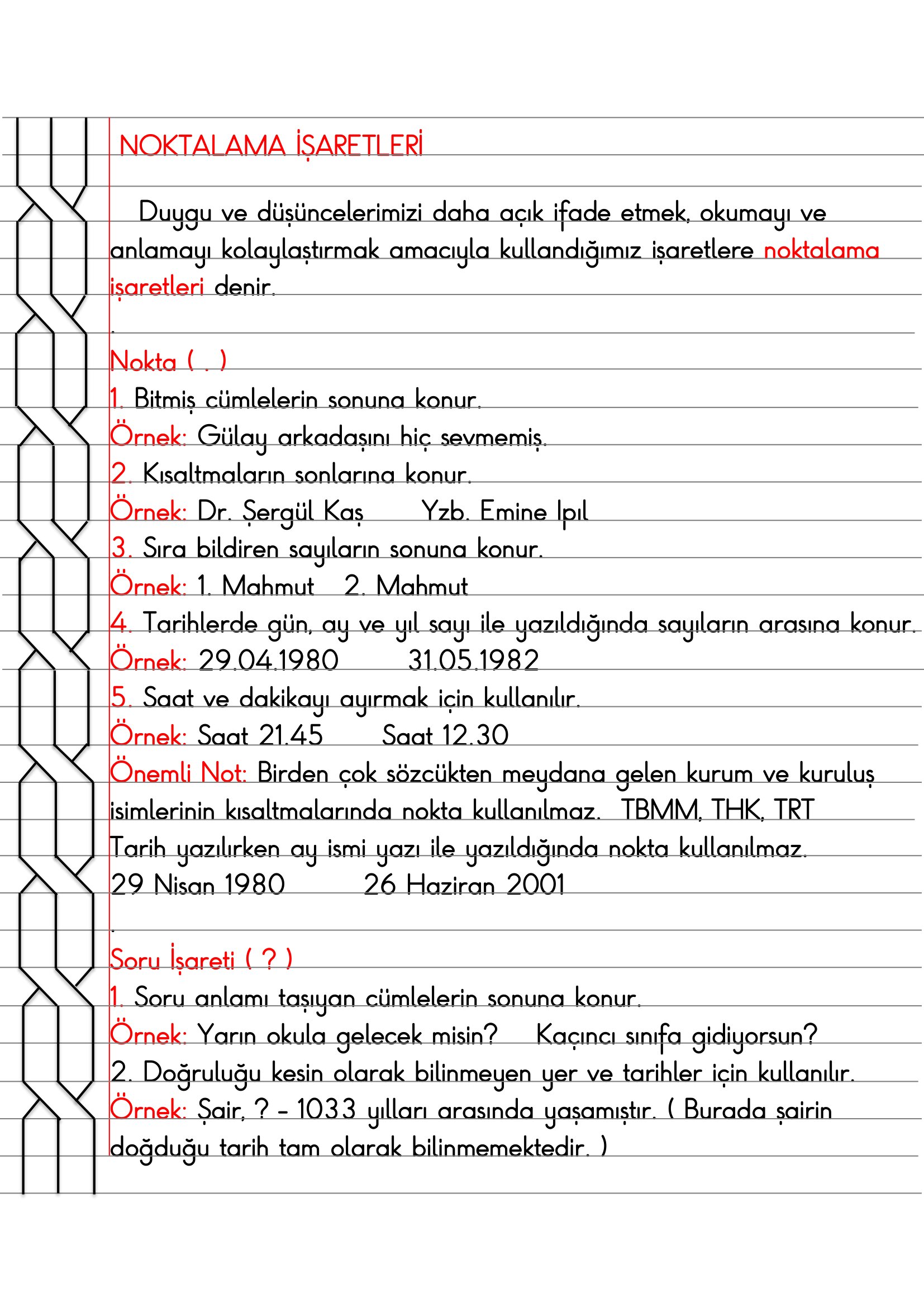 3.Sınıf - Türkçe Noktalama İşaretleri ( Nokta ve Soru İşareti ) Konu Anlatımı-1