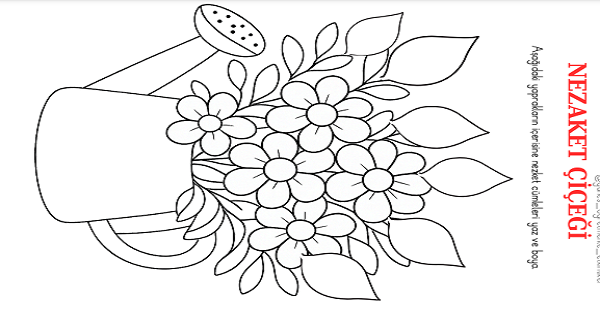 Nezaket Çiçeği Boyama Etkinliği