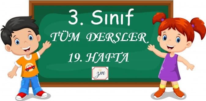 3. Sınıf 19. Hafta (22-26 Şubat) Tüm Dersler Etkinliği