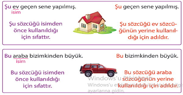 4.Sınıf Türkçe İsmin Yerine Kullanılan Kelimeler (Adıllar-Zamirler)