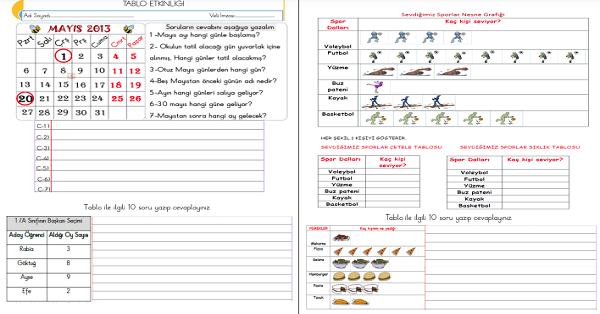 1.Sınıf Matematik Nesne Grafiği Etkinliği-4