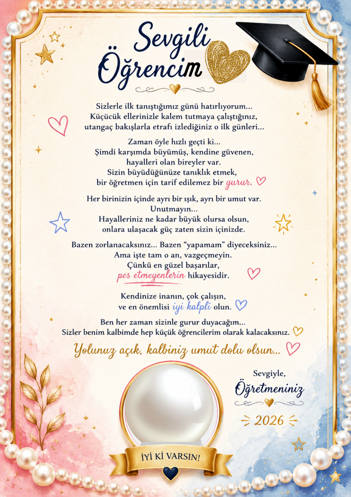 Mezuniyet Mektubu