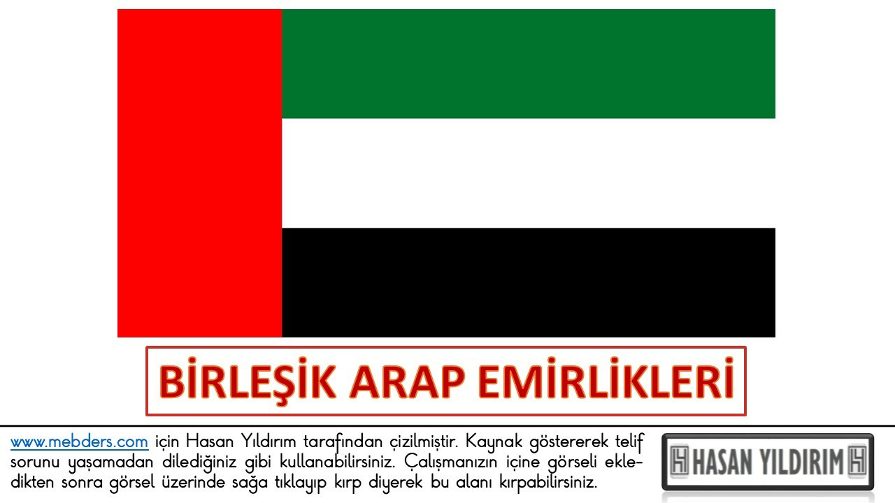 Birleşik Arap Emirlikleri Bayrağı PNG