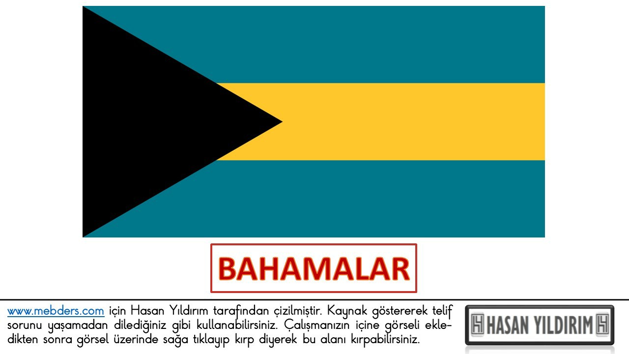 Bahamalar Bayrağı PNG