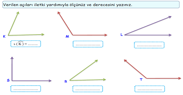 4.Sınıf Matematik Açıları Ölçme ve Çizme-1