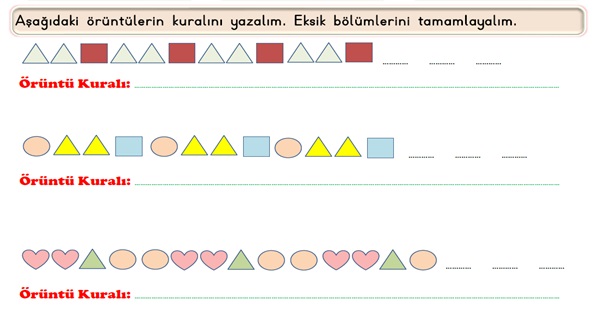 2.Sınıf Matematik Geometrik Örüntüler Etkinliği-1