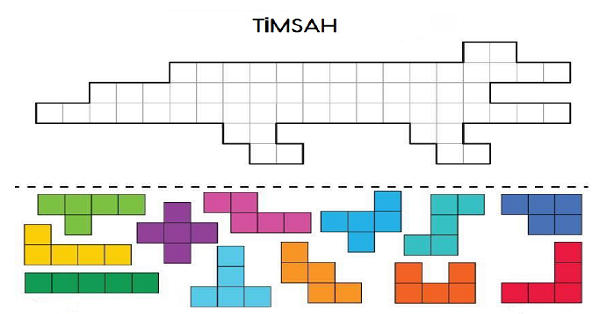 Puzzle Kes-Yapıştır  (Timsah) Etkinliği 11