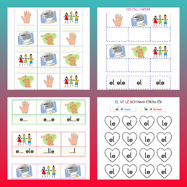 L Sesi - Hece ve Kelime Etkinlikleri