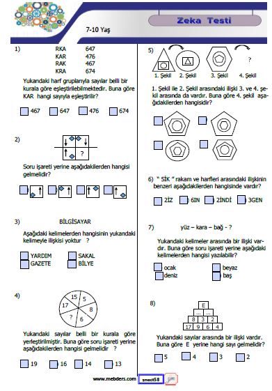 Zeka Testi 5