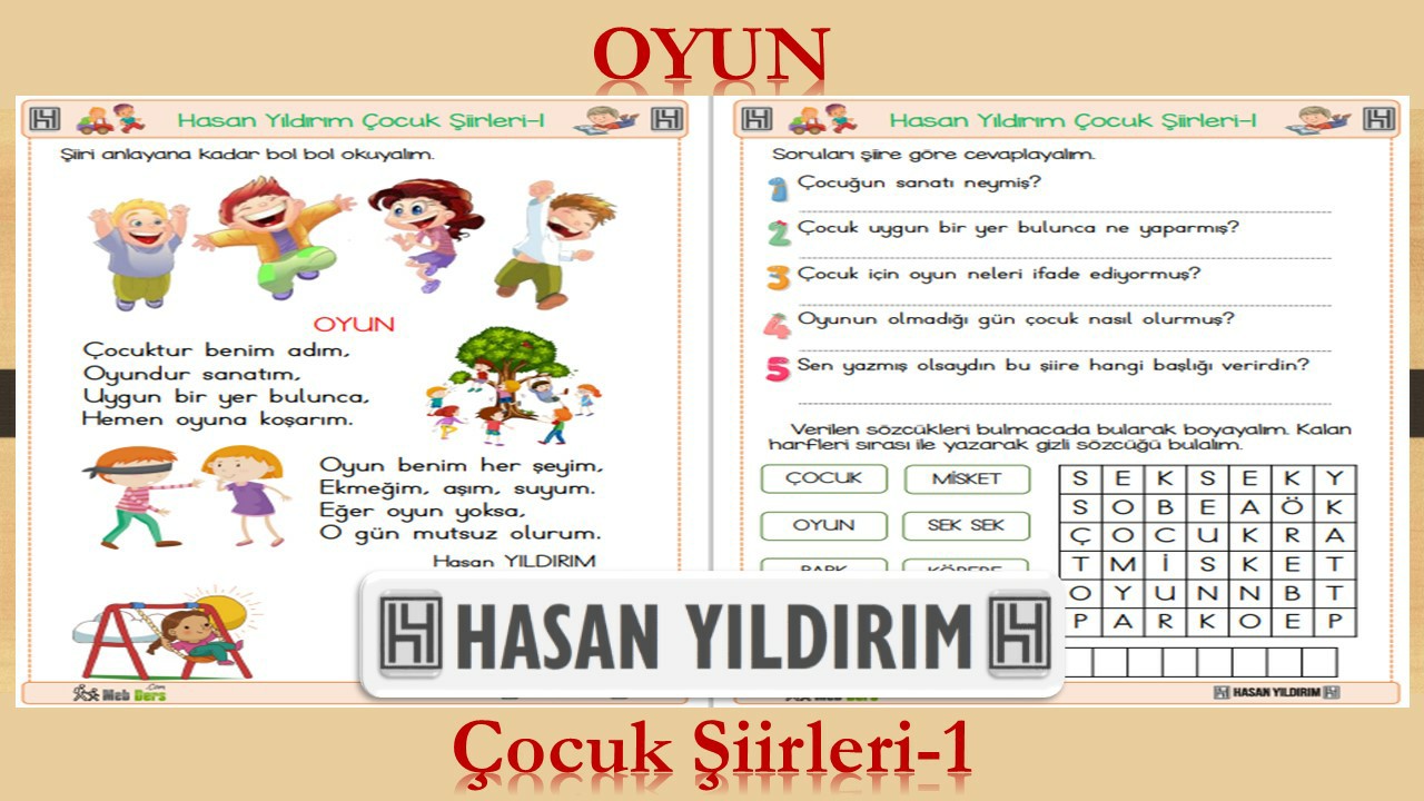 Oyun (Çocuk Şiirleri-1)