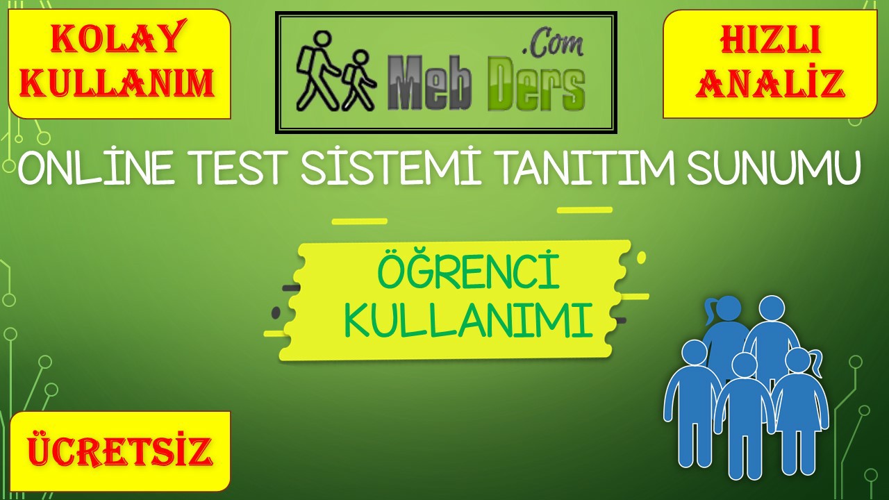 Online Test Sistemi Öğrenci Kullanım Sunumu