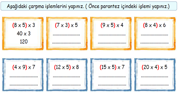 4.Sınıf Matematik Çarpma İşlemi Yer Değiştirme-1