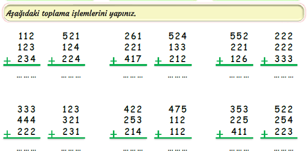 3.Sınıf Matematik Eldesiz Toplama İşlemi-2