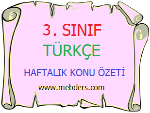 3. Sınıf Türkçe - Büyük Harflerin Kullanıldığı Yerler Konu Özeti