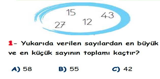 2.Sınıf Matematik Toplama İşlemi-Yaprak Test-3