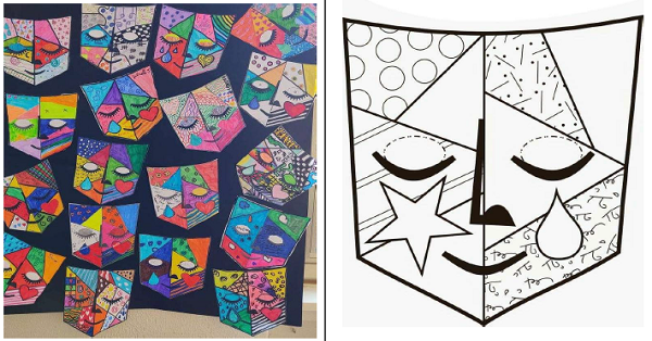 Boyama Çalışması (Havalı Aktivite Maske)